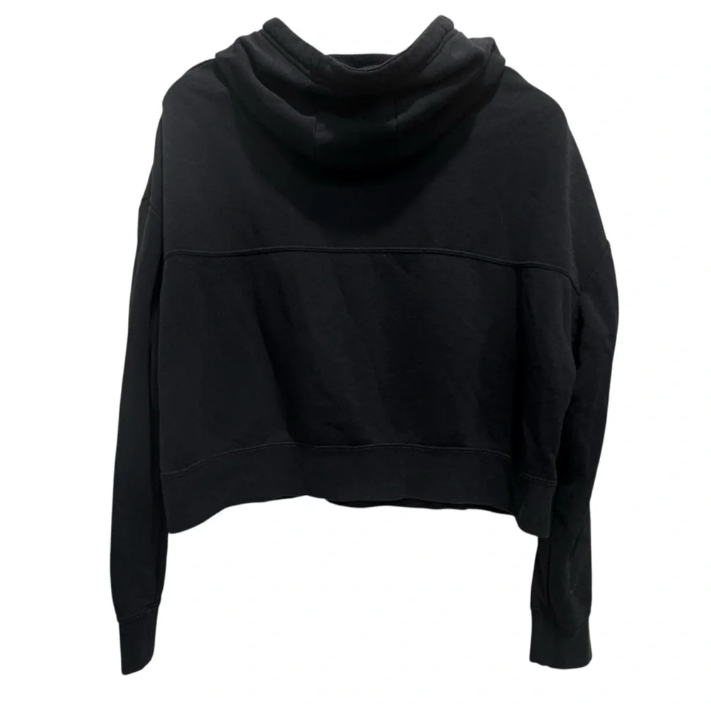 Nike Woman’s Sportswear Rally Metallic Clash Cropped Hoodie Black Size Medium
